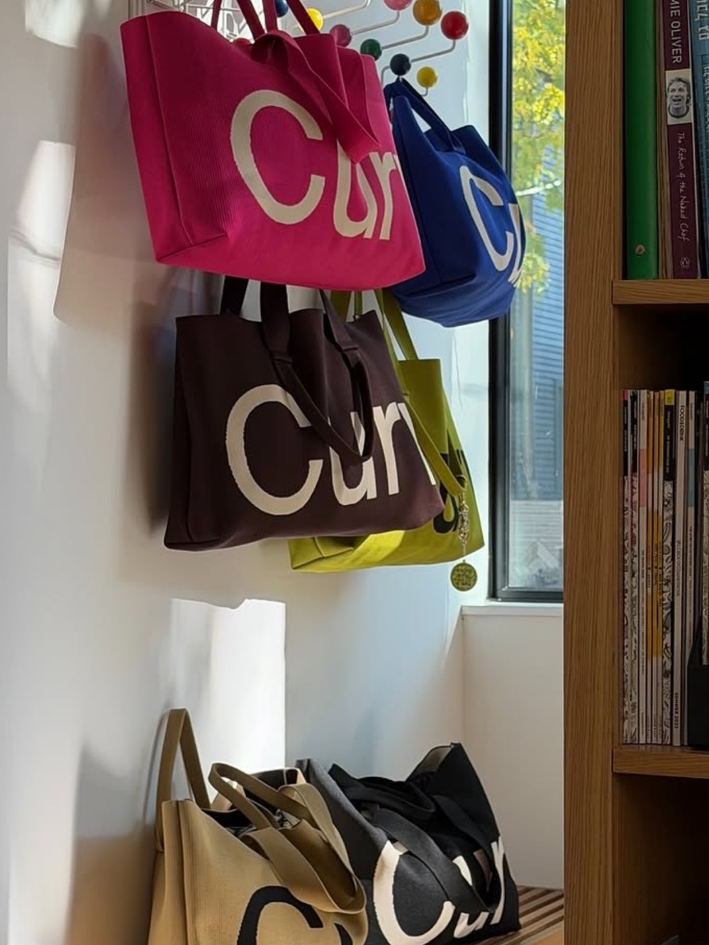 Curves by Sean brown tote - Khaki